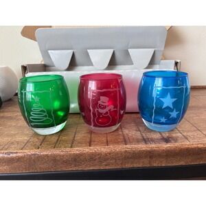🇺🇸Buying helps homeless Vet-Partylite trio,Etched‎ Candle Tealight RETIRED